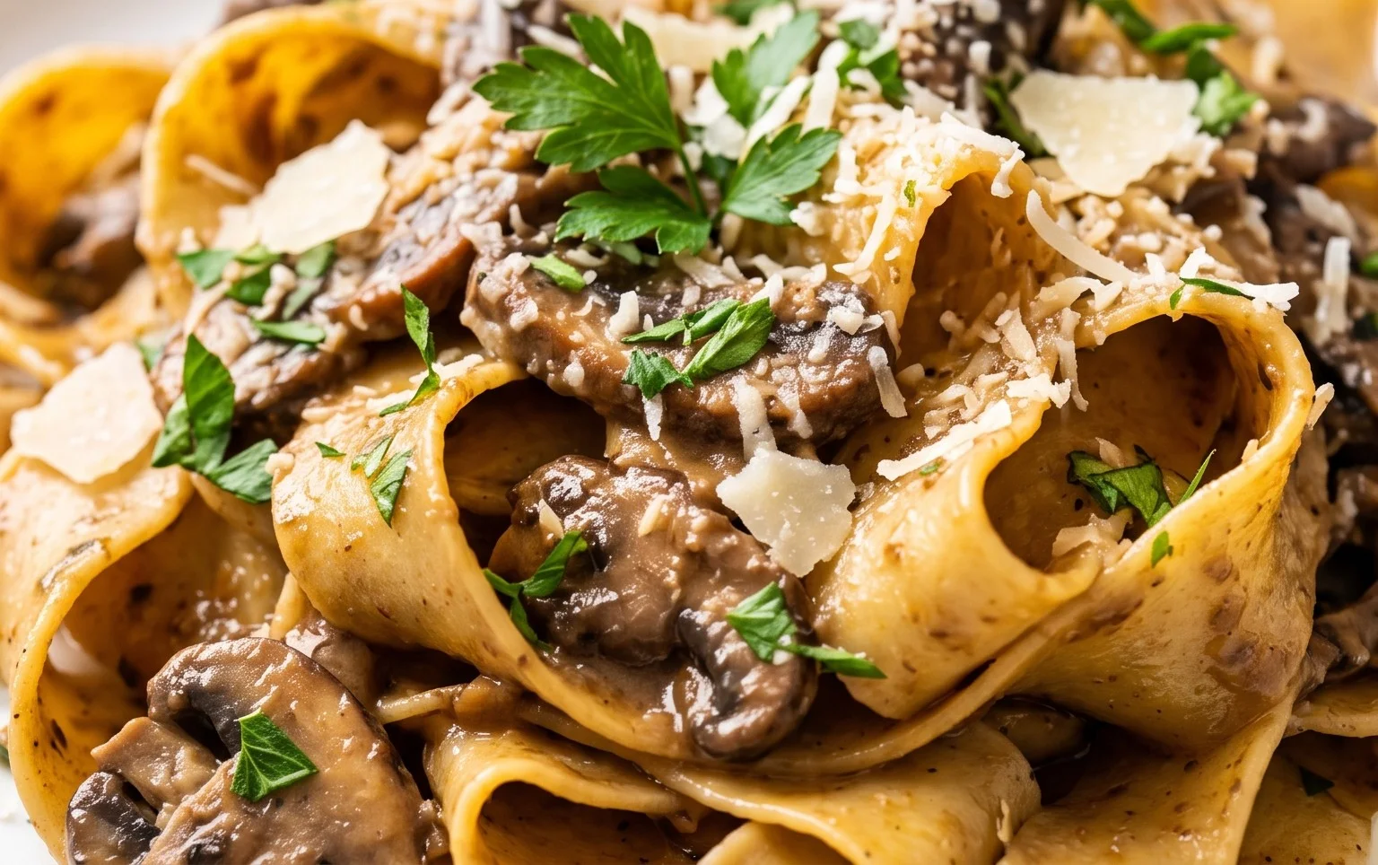 Portobello Mushroom Pappardelle Recipe