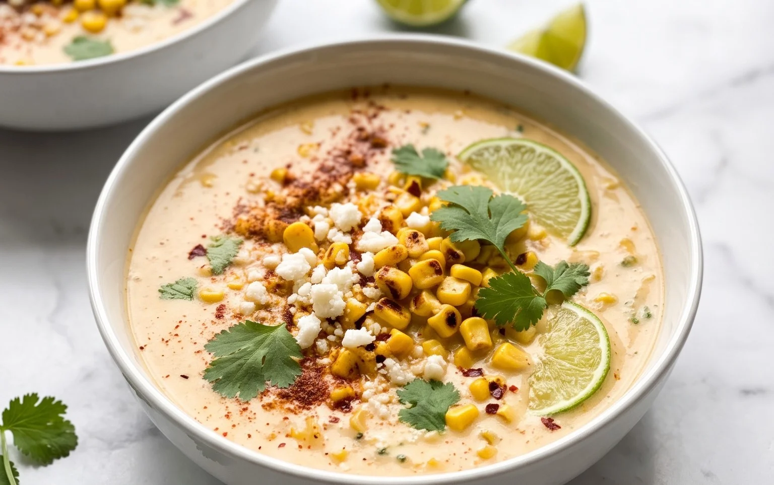 Easy Mexican Street Corn Soup Recipe